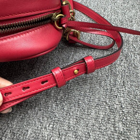 GUCCI GG Marmont Red Leather Shoulder Bag 775-071825 - Picture 14 of 15